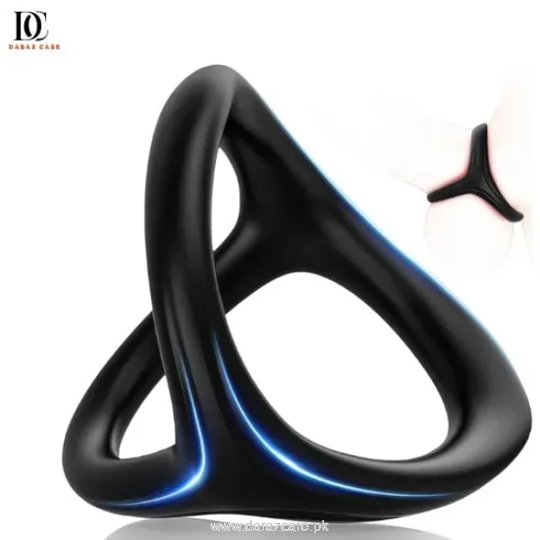 3 in 1 Silicone Penis Ring for Men