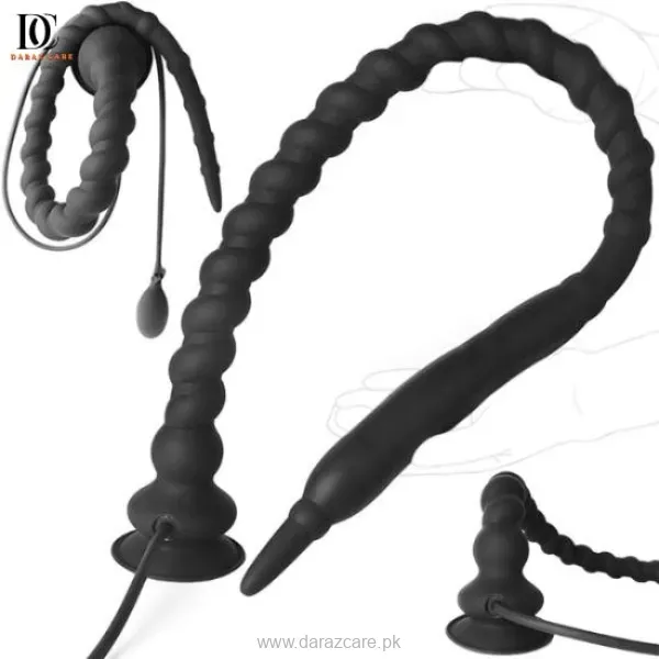 34 Extra Long Inflatable Silicone Butt Plug