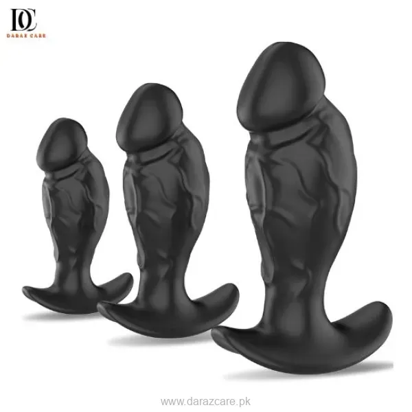 3PCS Anal Plug Set Silicone Dildos Butt Plug