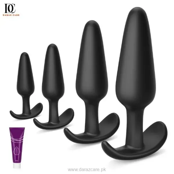 4PCS Silicone Anal Butt Plug Set