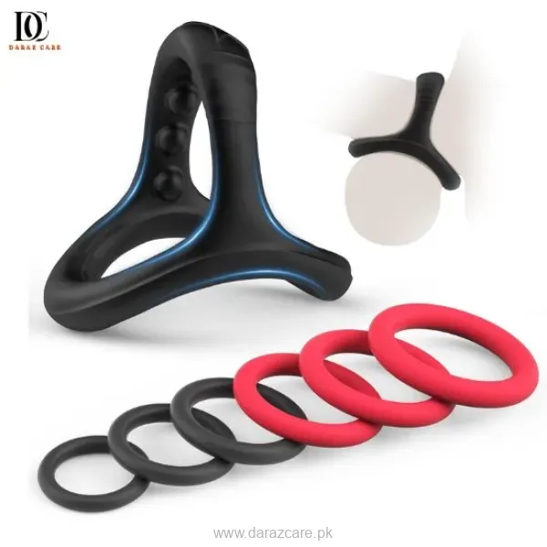 7 Different Silicone Cock Penis Rings Set