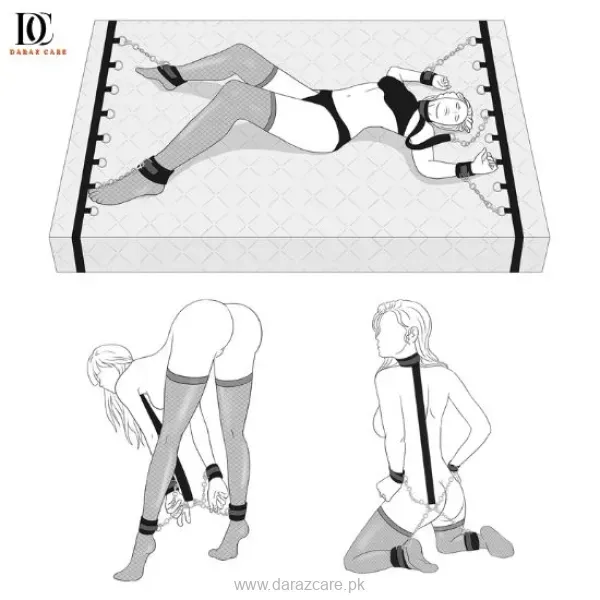 BDSM Bed & Neck Restraint Kit