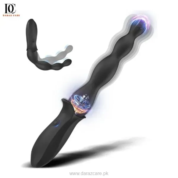 Beginner-Friendly Vibrating Anal Beads - Silicone