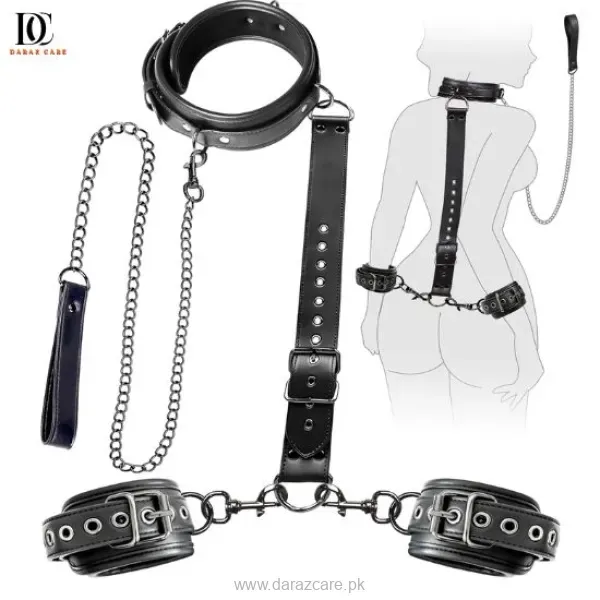 Bondage Restraints Kit - Neck & Wrist Adjustable
