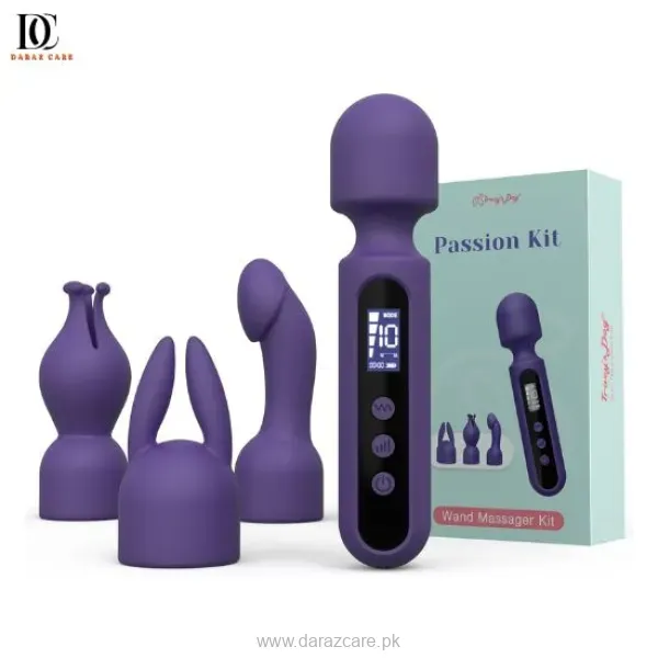 Couple's Wand Vibrator Kit with Attachments