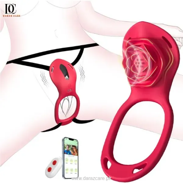 Couples Rose App Remote Control Wearable Vibrator