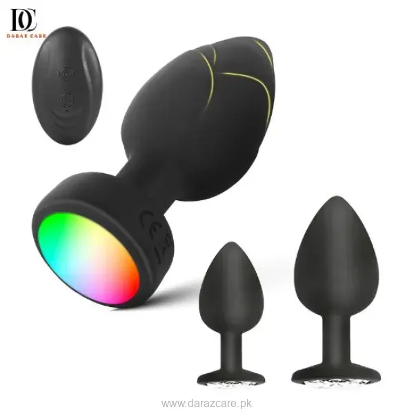 LED Vibrating Anal Plug Set - 10 Modes