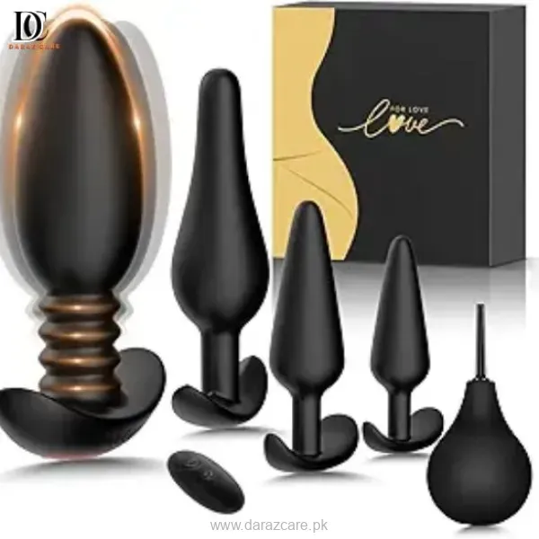 Linsecn 5PCS Vibrating Butt Plug