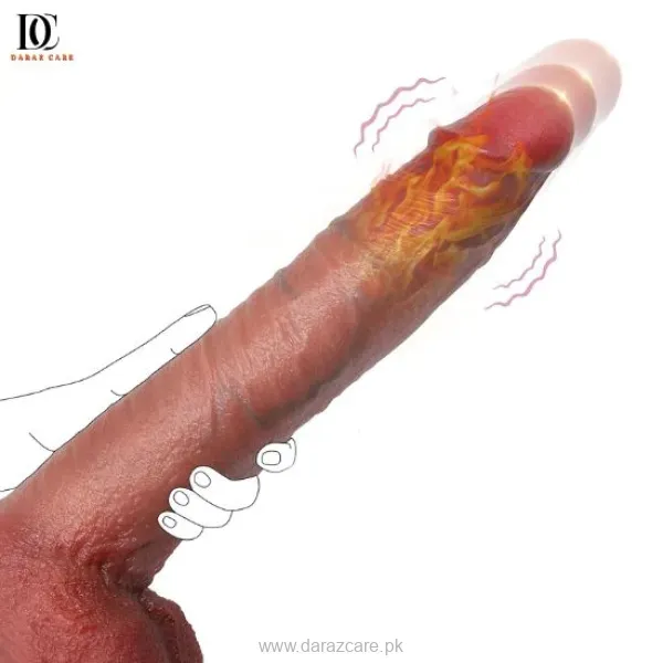 Realistic Thrusting Heated Dildo Vibrator 11 Inches
