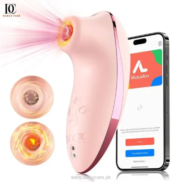 Rose Sucking Vibrator - Heated, Remote-Controlled