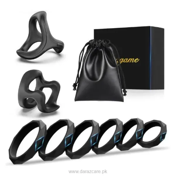 Silicone Penis Ring - 8 Sizes for Men